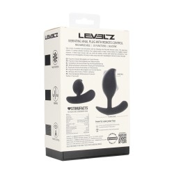 Remote Control Vibrating Liquid Silicone Anal Plug - Black