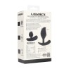 Remote Control Vibrating Liquid Silicone Anal Plug - Black