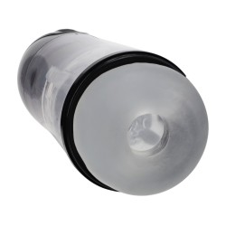 SonicPull - Suction and Vibration Masturbator Pump - Multimedia Enhanced - Gun Metal