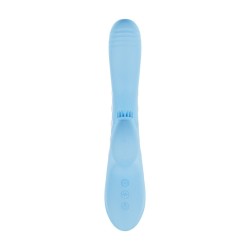Andria - G-Spot Vibrating and Tap Clit Stimulator with LED - Blue