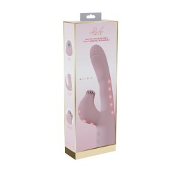 Andria - G-Spot Vibrating and Tap Clit Stimulator with LED - Pink