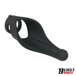 Double Penis Ring Solid Silicone 37/45 mm