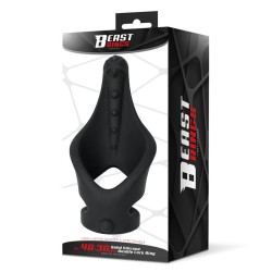 Double Penis Ring Solid Silicone 37/45 mm