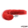 Anal plug with tail Dark Red 40 cm