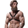 FETISH SUBMISSIVE ATTITUDE - MENS CROSS CHEST ECO-LEATHER HARNESS