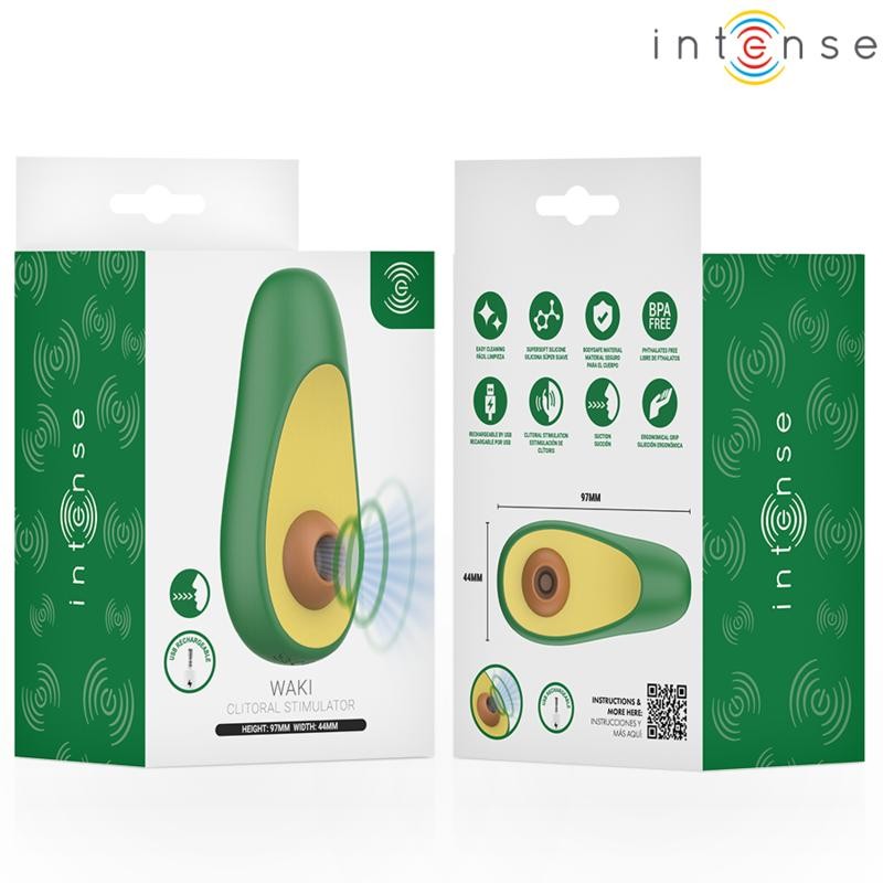 INTENSE - WAKI AVOCADO CLITORAL SUCTION STIMULATOR