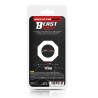 Cock Ring Super Flexible Polygonal 2.2 cm Black