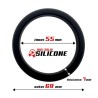 Cock Ring Solid Silicone 5.5 cm Black