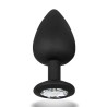 Sparkly Butt Plug Silicone Size S 7.5 cm x 2.6 cm