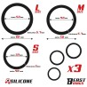 Set of 3 Penis Rings Silicone S, M and L