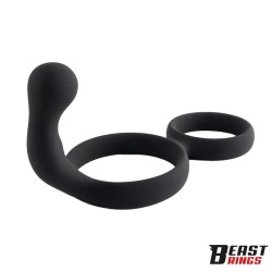 Double Penis Ring Solid Silicone 50/40 mm