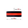 Penis Ring 100% Solid Silicone 3.6 cm Red and Black