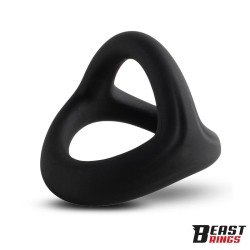 Triple Cock Ring Solid Silicone 40/35/32 mm Size S