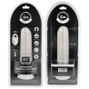 COCK MILLER - DILDO WITH SUCTION CUP, LIGHTS AND VIBRATION WITH REMOTE CONTROL WHITE 20.5 CM