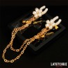 Rearl nipple clamps with Chain
