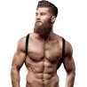 FETISH SUBMISSIVE ATTITUDE - MENS ECO-LEATHER BACK HARNESS