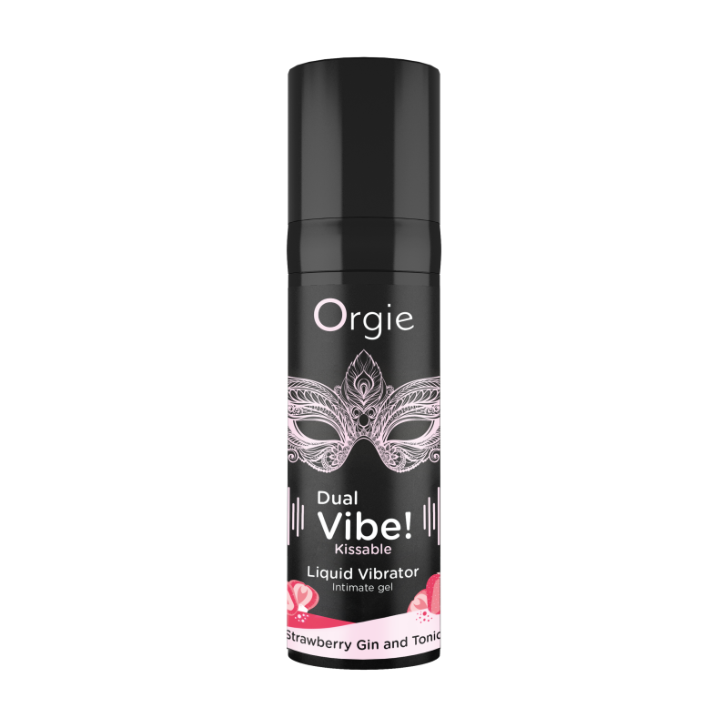 Orgie Dual Vibe! Strawberry Gin And Tonic Kissable Arousal Intimate Gel