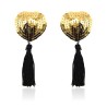 Heart Nipple Cover with Gold Sequins