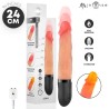 MR INTENSE - JEAN UP&DOWN VIBRATOR SILICONE WITH HEAT EFFECT 24 CM -Ø- 3.8 CM