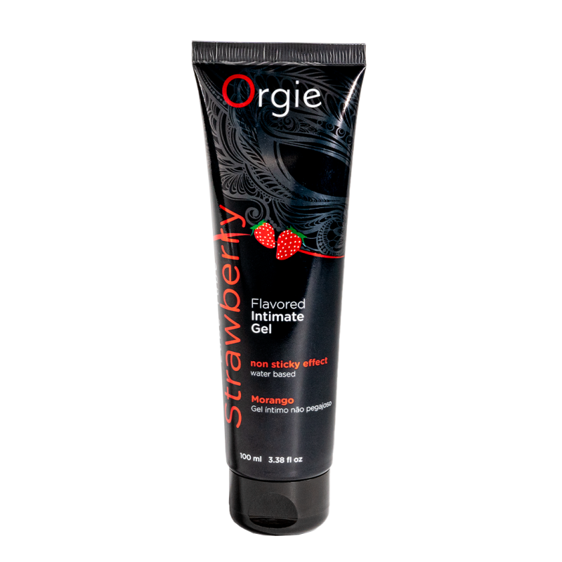 Orgie Lube Tube Strawberry Water-Based Intimate Gel
