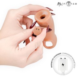MR INTENSE - ARNOLD L VIBRATOR SILICONE PENIS SLEEVE WITH REMOTE CONTROL 16 CM -Ø- 4.5 CM