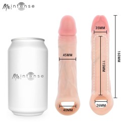 MR INTENSE - ARNOLD L VIBRATOR SILICONE PENIS SLEEVE WITH REMOTE CONTROL 16 CM -Ø- 4.5 CM
