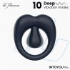 Kenny Penis Ring with Clitoris Stimulator and APP Night Blue