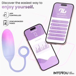 Vibrating Egg Double Layer Silicone with APP Pink/Blue