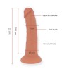 ONINDER - LARGE BOGOTÁ VIBRATOR DILDO 9 SPEEDS NATURAL 22 CM -O- 4.5 CM - FREE APP