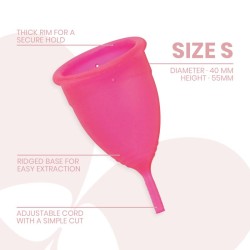 INTIMICHIC - MENSTRUAL CUP MEDICAL GRADE SILICONE - SIZE S