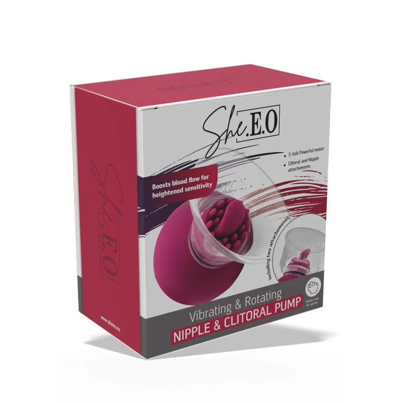 Vibrating & Rotating Nipple & Clitoral Pump