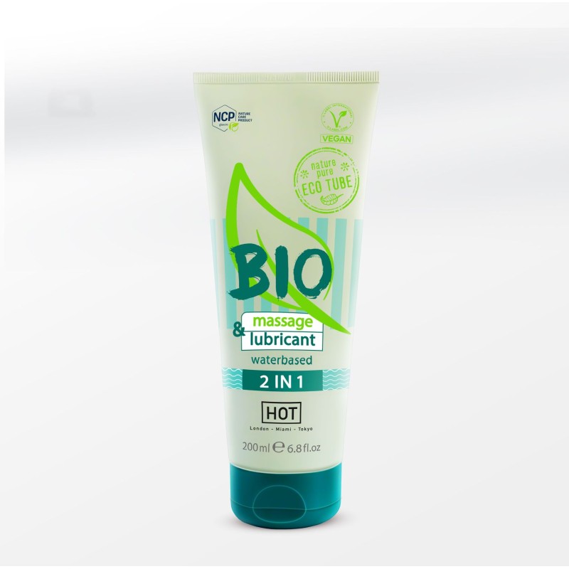 Hot Bio massage & lubricant waterbased 2 in 1 200ml
