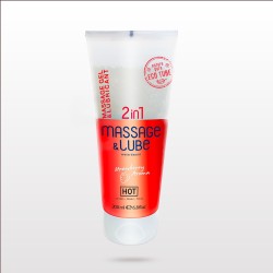 Hot Massage & Glide Gel 2in1 Strawberry 200ml