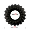Penis Ring Sawtooth Liquid Silicone 25 mm