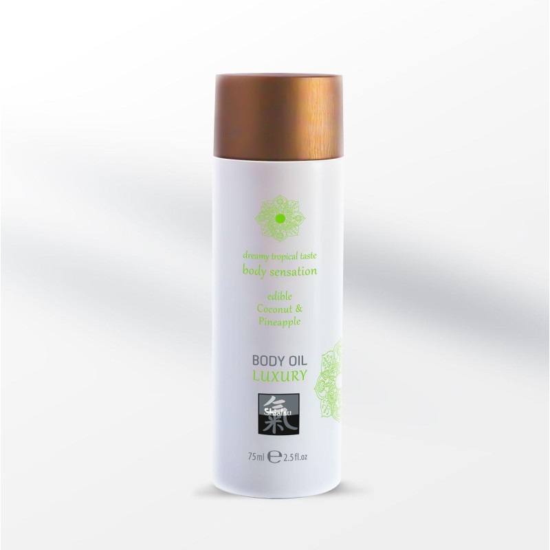 Shiatsu Luxury Body oil edible - Coconut & Pineapple 75ml