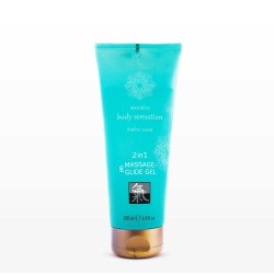 Shiatsu Massage & Glide Gel 2 in 1 - Amber scent 200ml