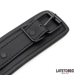 Set Collar and Leash Neoprene Black