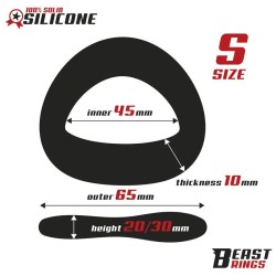Penis Ring Solid Silicone 45 mm Size S