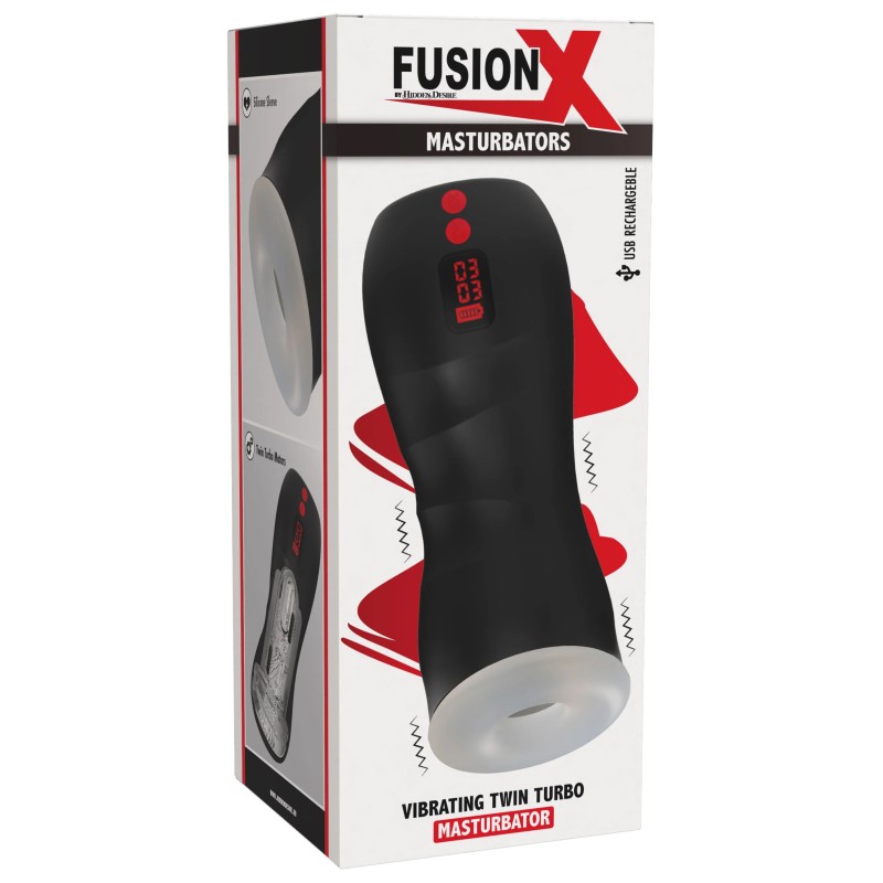 Vibrating Twin Turbo Masturbator