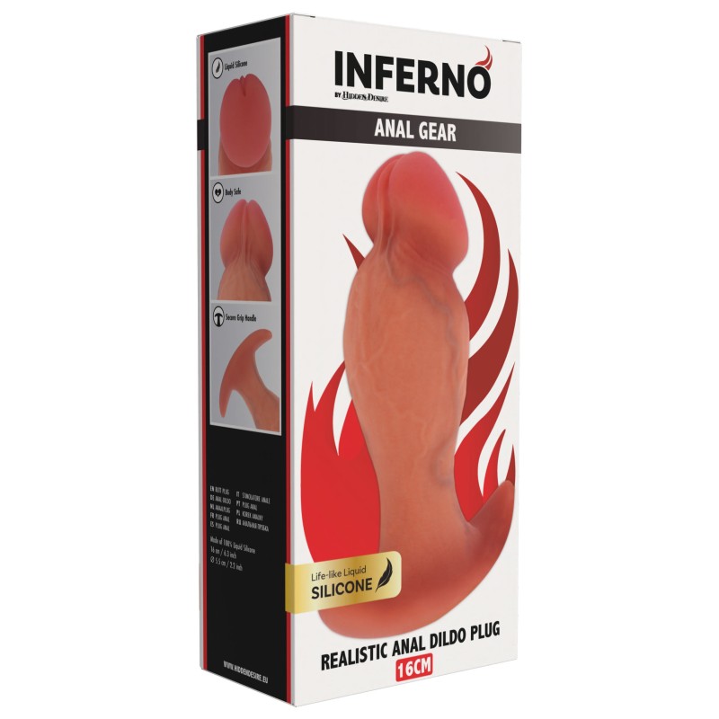 Realistic Buttplug Liquid Silicone 16 cm