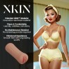 Pinup Dolls - Slumber Party Slut Bettie Blowkiss - TPE Small Masturbator - 127g - Tan