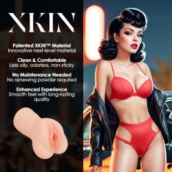 Pinup Dolls - Greaser Girl Misty Muffburner - TPE Medium Masturbator - 204g - Flesh