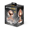 Rosegold Metal Anal Plug with White Rose Base - Size M
