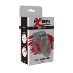 Clear Control Cock Cage Short