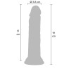 Realistic Dong Liquid Silicone 19 cm
