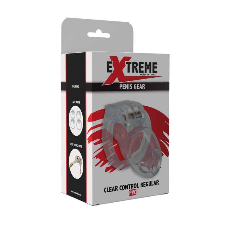 Clear Control Cock Cage Regular