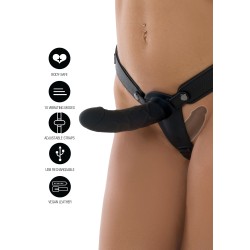 Double Vibrating Pleasure Penis Strapon Silicone 14 cm