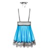 Eve chemise with mask turquoise