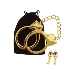 Gold Plated BDSM Handcuffs