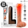 MR INTENSE - BRADLEY SILICONE VIBRATING DILDO WITH HEAT EFFECT AND REMOTE CONTROL 21 CM -Ø- 4.2 CM